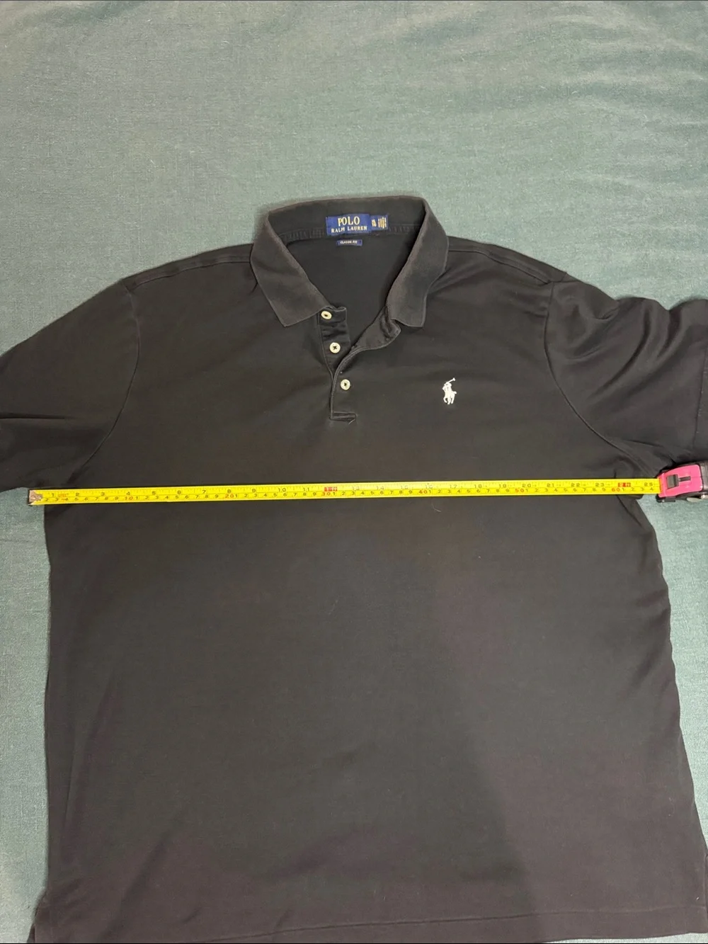 Polo by Ralph Lauren Men’s Black Polo with White Pony Logo